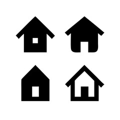 Houses icons set. Real estate. Web home icon for apps and websites. Collection home icons. House symbol. Set of Houses Icons or symbols Vector fully editable file.