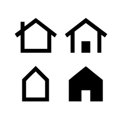 Obraz premium Simple house symbol. Smart home icon collection. Main page pictogram in filled, thin line, outline editable Stroke. House, Technology, Wireless. Professional vector icon.