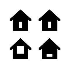 Simple house symbol. Smart home icon collection. Main page pictogram in filled, thin line, outline editable Stroke. House, Technology, Wireless. Professional vector icon. 

