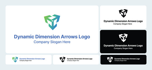 Dynamic Dimension Arrows Logo: Capturing Motion in Modern Design