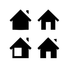 Simple house symbol. Smart home icon collection. Main page pictogram in filled, thin line, outline editable Stroke. House, Technology, Wireless. Professional vector icon. 

