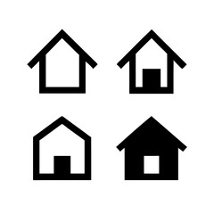 Simple house symbol. Smart home icon collection. Main page pictogram in filled, thin line, outline editable Stroke. House, Technology, Wireless. Professional vector icon. 

