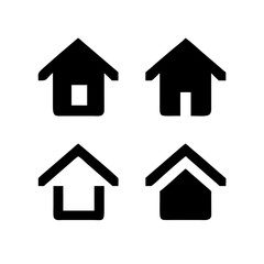 Simple house symbol. Smart home icon collection. Main page pictogram in filled, thin line, outline editable Stroke. House, Technology, Wireless. Professional vector icon. 


