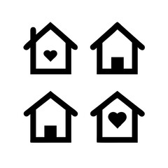 Simple house symbol. Smart home icon collection. Main page pictogram in filled, thin line, outline editable Stroke. House, Technology, Wireless. Professional vector icon. 

