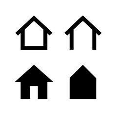 Simple house symbol. Smart home icon collection. Main page pictogram in filled, thin line, outline editable Stroke. House, Technology, Wireless. Professional vector icon. 

