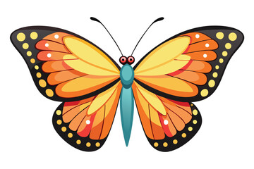 butterfly vector illustration on a white background.