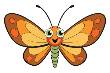 butterfly vector illustration on a white background.