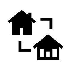 Simple house symbol. Smart home icon collection. Main page pictogram in filled, thin line, outline editable Stroke. House, Technology, Wireless. Professional vector icon. 
