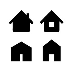 Title: Web home icon for apps and websites. Collection home icons. House symbol.House icon set. Home vector illustration sign. Hotel symbol.

