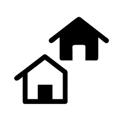 Title: Web home icon for apps and websites. Collection home icons. House symbol.House icon set. Home vector illustration sign. Hotel symbol.

