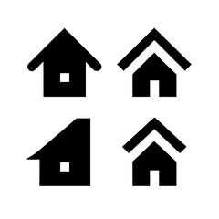 Title: Web home icon for apps and websites. Collection home icons. House symbol.House icon set. Home vector illustration sign. Hotel symbol.

