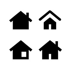 Title: Web home icon for apps and websites. Collection home icons. House symbol.House icon set. Home vector illustration sign. Hotel symbol.

