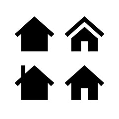 Title: Web home icon for apps and websites. Collection home icons. House symbol.House icon set. Home vector illustration sign. Hotel symbol.

