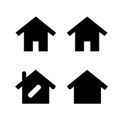 Web home icon for apps and websites. Collection home icons. House symbol.House icon set. Home vector illustration sign. Hotel symbol. 
