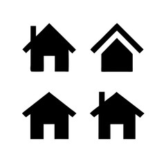 Web home icon for apps and websites. Collection home icons. House symbol.House icon set. Home vector illustration sign. Hotel symbol. 

