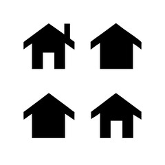 Web home icon for apps and websites. Collection home icons. House symbol.House icon set. Home vector illustration sign. Hotel symbol. 
