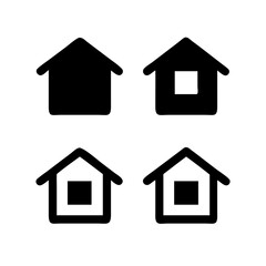 Web home icon for apps and websites. Collection home icons. House symbol.House icon set. Home vector illustration sign. Hotel symbol. 
