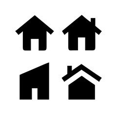 Web home icon for apps and websites. Collection home icons. House symbol.House icon set. Home vector illustration sign. Hotel symbol. 
