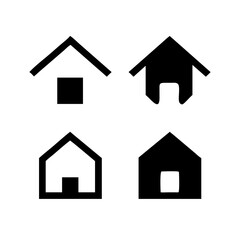 Web home icon for apps and websites. Collection home icons. House symbol.House icon set. Home vector illustration sign. Hotel symbol. 
