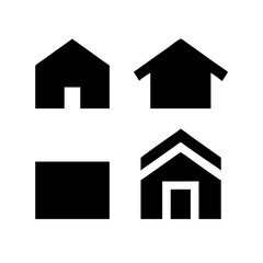 Web home icon for apps and websites. Collection home icons. House symbol.House icon set. Home vector illustration sign. Hotel symbol. 

