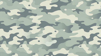 Abstract camouflage pattern in shades of green, gray, and white, suitable for military or decorative use.