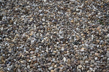 multicoloured decorative stones for lawn edging, artificial turf, decorative pebbles made of natural sandstone in blue and grey, large size mix coloured natural river sand stone pebble for garden deco