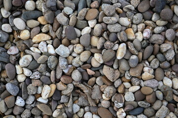 multicoloured decorative stones for lawn edging, artificial turf, decorative pebbles made of natural sandstone in blue and grey, large size mix coloured natural river sand stone pebble for garden deco