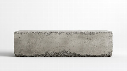Concrete Block Close-Up: A close-up view showcases a rectangular concrete block, highlighting its rugged texture and industrial aesthetic in a striking minimalist composition.