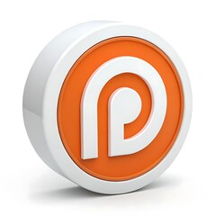 Fototapeta premium 3d icon e mail sign