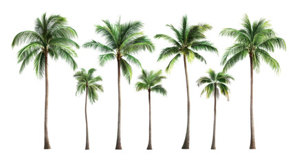 palm tree on white background