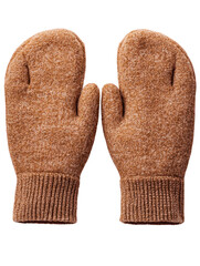 Cozy brown mittens cut out background for seasonal fashion home creative natural close-up warmth concept