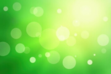 Spring themed abstract banner with a lovely green hue, featuring soft and ethereal blurred bokeh lights creating a dreamy and tranquil atmosphere,  tranquil,  lights