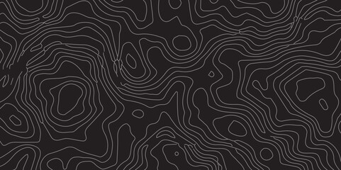 Luxury Abstract Topographic Line Art with Flowing Wavy Patterns on a Deep Black Background, Perfect for Modern Design, Sophisticated Branding, and High-End Creative Projects