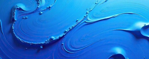 Vibrant and captivating blue paint background with brush strokes,  watercolor,  decoration