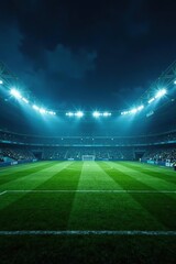 Soccer stadium lights reflectors shining in darkness,  event,  architecture