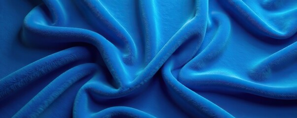 Soft and luxurious blue velvet texture background perfect for design projects,  soft, blue
