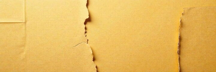 Torn cardboard background with creases and rough texture,  packaging,  horizontal