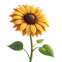 Fototapeta premium Vibrant Sunflower A Symbol of Joy and Summer