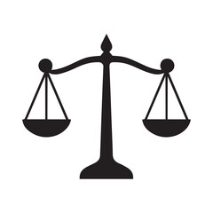 scales of justice isolated