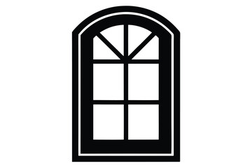 window in a white wall