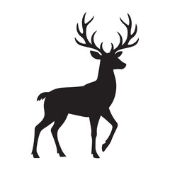 silhouette of a deer