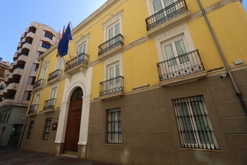 Bureau du médiateur de justice, vue de l'extérieur, ville de Alicante, province d'Alicante, région de la communauté valencienne, Espagne