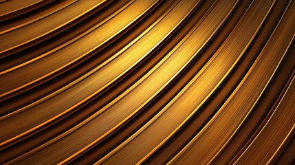 Dynamic golden waves design digital art abstract smooth textures modern aesthetic