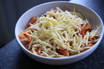  pasta with cheddar cheese