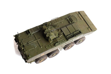 Scale model of old vehicle