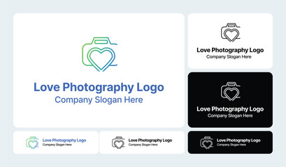 Love Photography Logo | Romantic Camera Branding