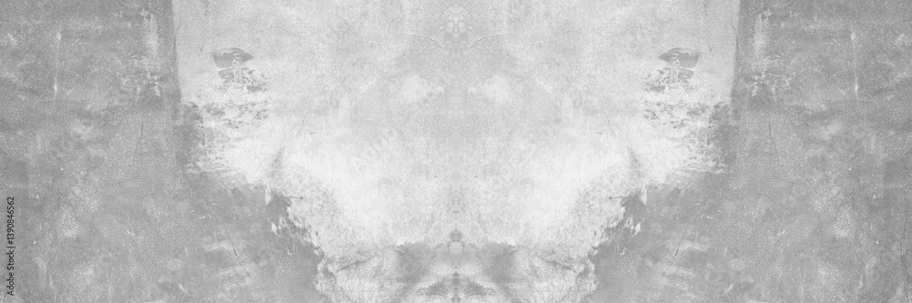 Aufkleber old wall panorama texture cement dirty gray with black background abstract grey and silver color des