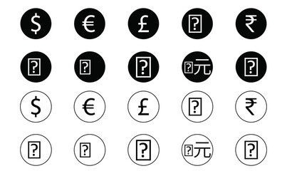 world currencies icons set, all country currencies icons, icon set, currency icon set