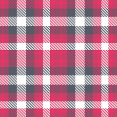 Contemporary Seamless Tartan featuring Mellow dark pink and Sandy red pink Fabric Design