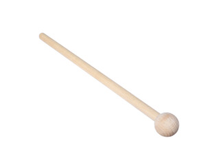 Xylophone mallet isolated on white. Child's musical instrument